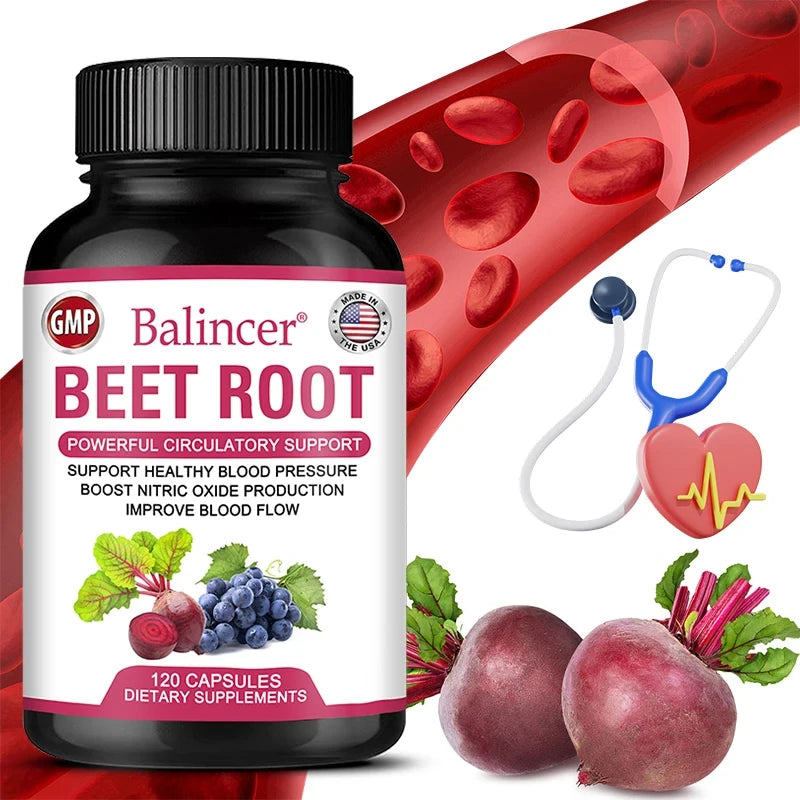 Organic Beetroot Extract Circulation Capsules