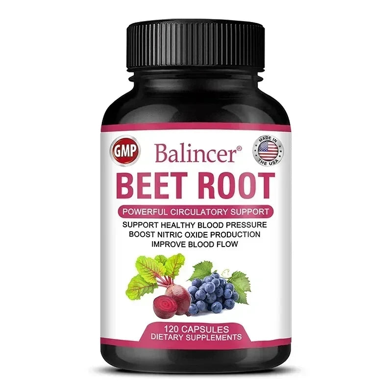 Organic Beetroot Extract Circulation Capsules