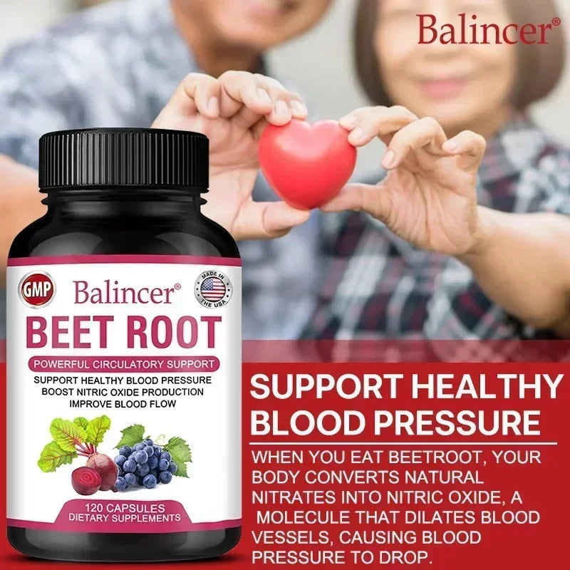 Organic Beetroot Extract Circulation Capsules
