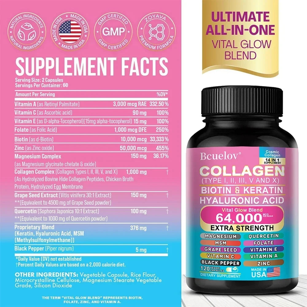 Collagen Biotin Keratin Supplement
