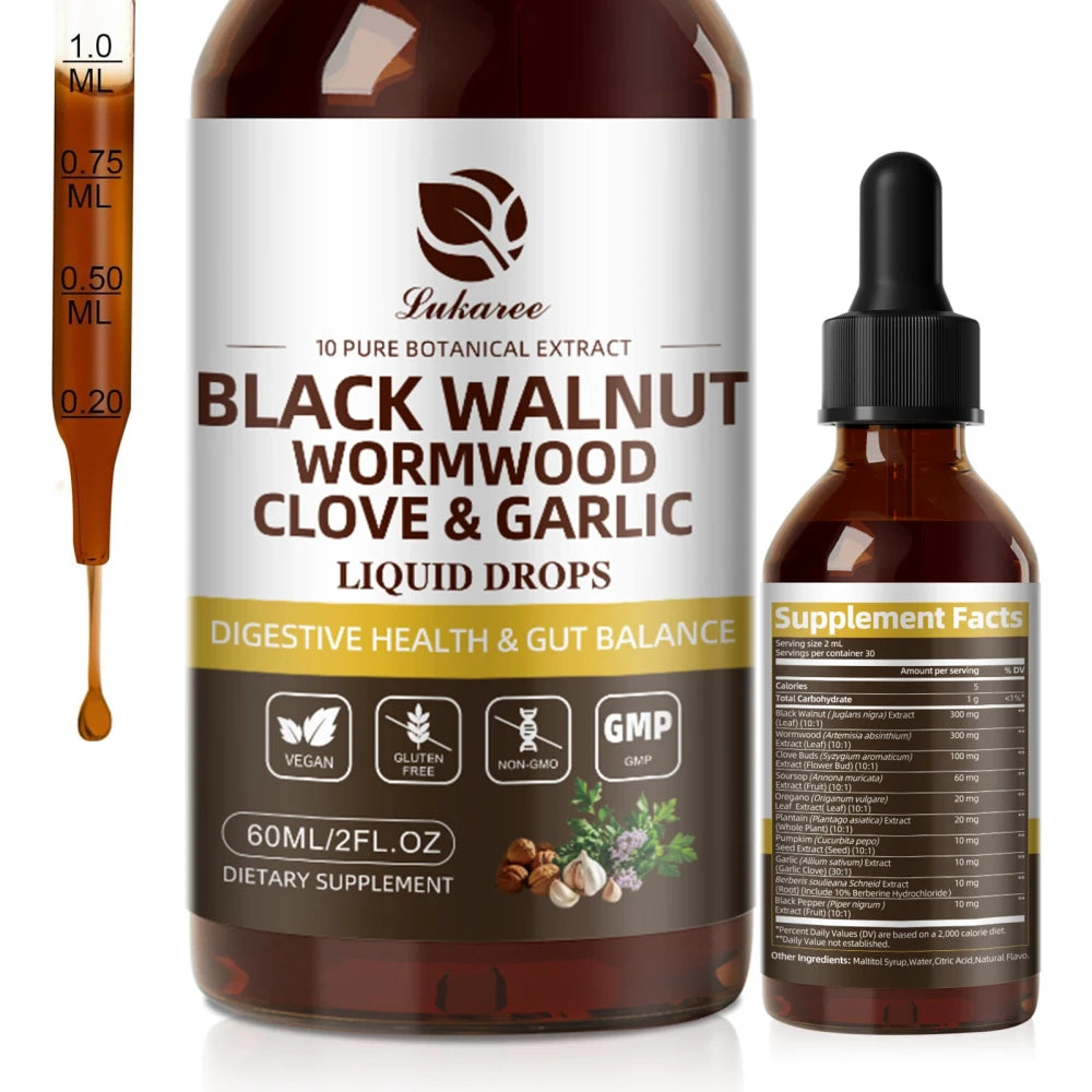 Black Walnut Wormwood Digestive Support Drops