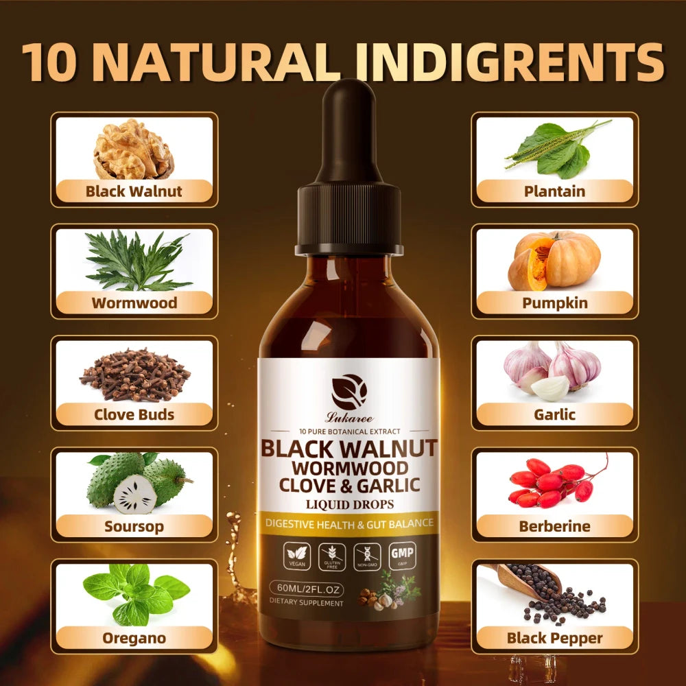 Black Walnut Wormwood Digestive Support Drops